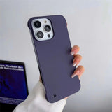 Half-covered Frameless Phone Case For iPhone