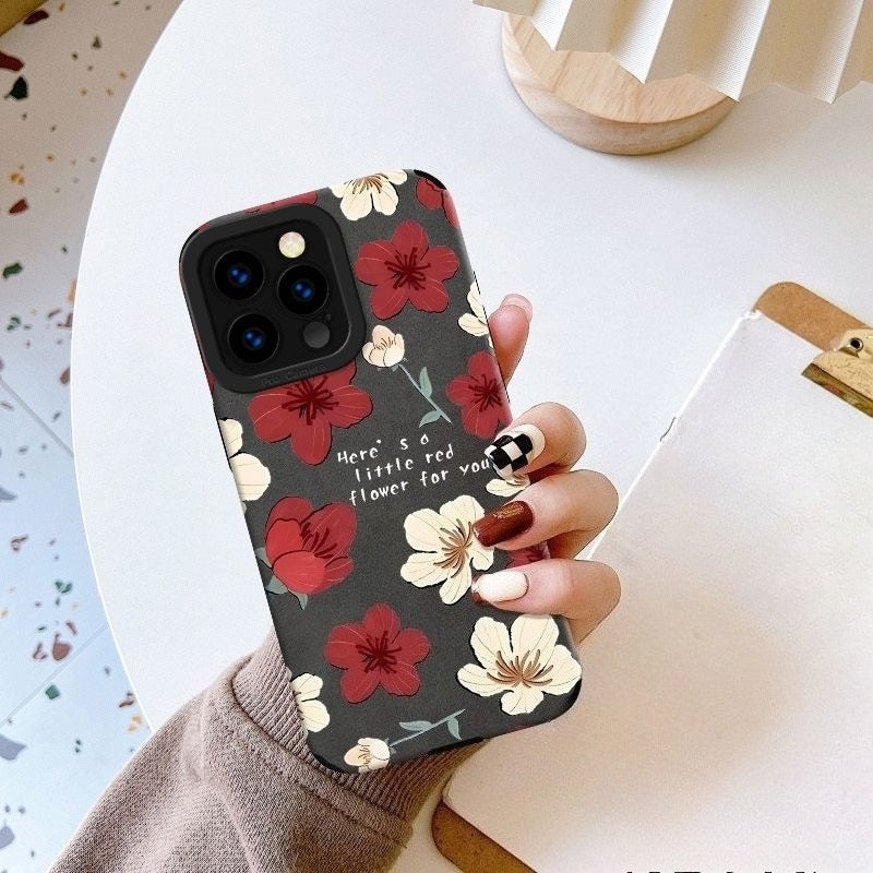 Flower Bud Soft Phone Case For iPhone