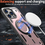 Armor Metal Ring Kickstand Back Case For iPhone