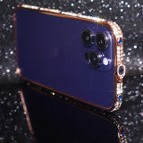 Elegant Diamond Metal Bumper Case For iPhone