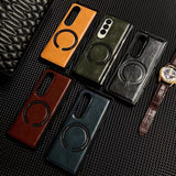 Leather Magnetic Phone Case For Samsung Z Fold