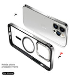 Magnetic Metal Frame Phone Case For IPhone