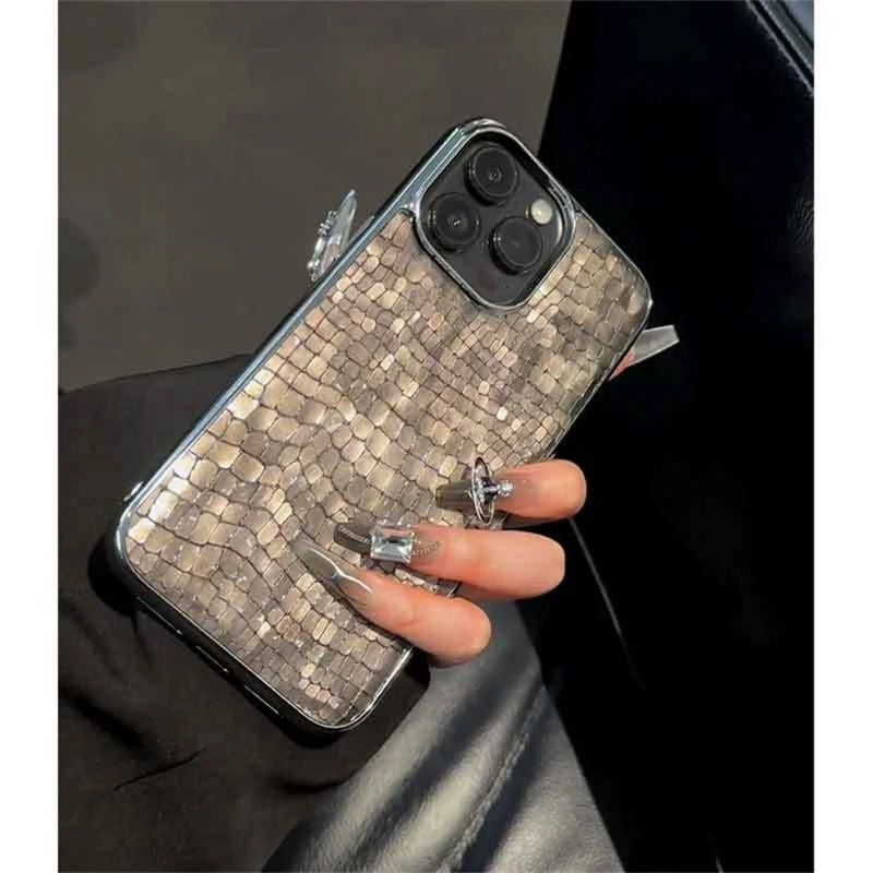 Luxury Glossy Crocodile Pattern Case For iPhone