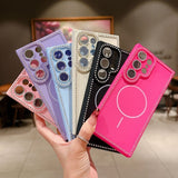 Minimalist Rhinestone Phone Case For Samsung