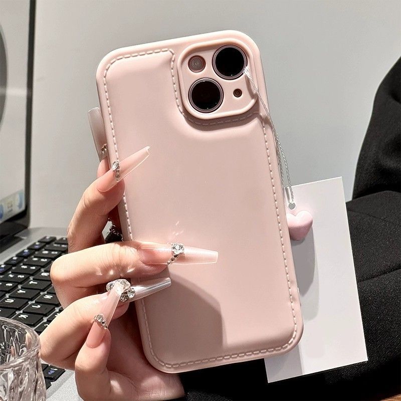 Solid Color Candy Cushion Phone Case For iPhone