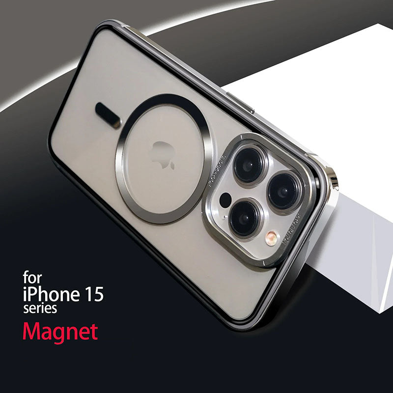 Magnetic Metal Frame Phone Case For IPhone