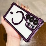 Plating Matte Acrylic Magnetic Case For Samsung