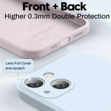 Original Square Liquid Silicone Case For iPhone