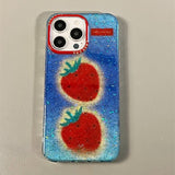 Glitter Strawberry Phone Case For iPhone