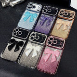 3D Bow Electroplated Phone Case For iPhone