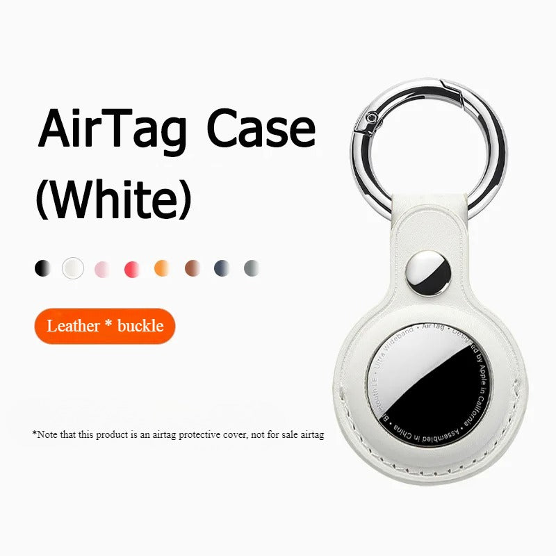 PU Leather Keychain Protective For Airtag Tracker