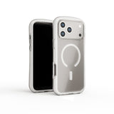 Circular Airbag Transparent Magnetic Phone Case For iPhone