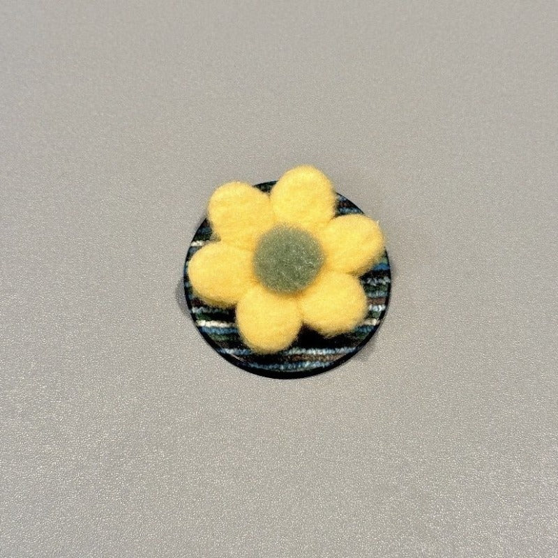 Striped Flower Magnetic Phone Case For iPhone