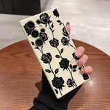 New Retro Fashion Rose Phone Case For Samsung