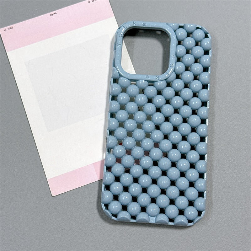 Summer Hollow 3D Pearl Phone Case For iPhone