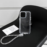 Transparent Acrylic Hand Strap Phone Case For iPhone