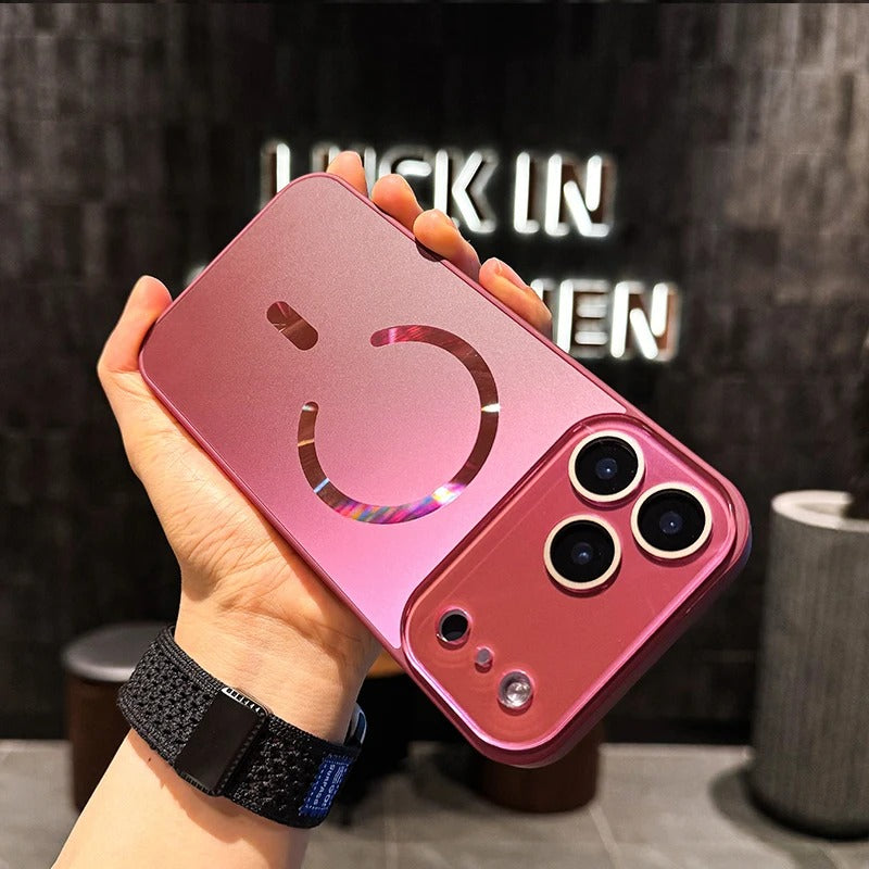 Large Window Magnetic Phone Case For iPhone