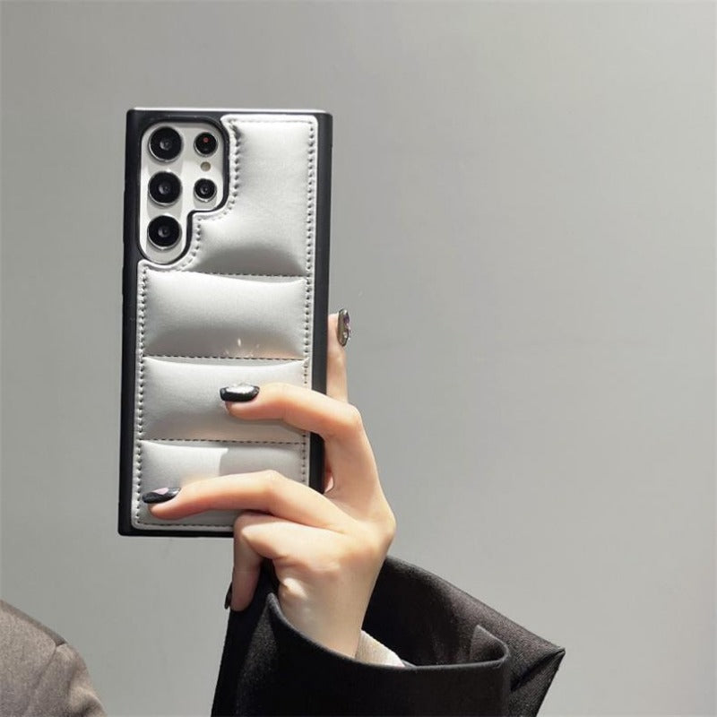 Airbag Down Jacket Protective Phone Case For Samsung