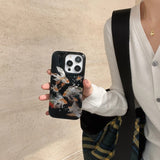 High-Quality Luckly Koi Goldfish Glacial Texture Case For iPhone