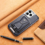 Luxury Leather 2 in 1 Magnetic Card Holder Phone Case For iPhone