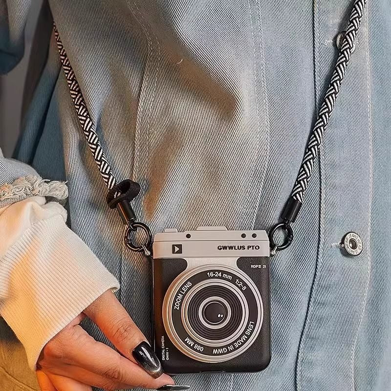 Creative Camera Phone Case For Samsung Z FLIP