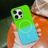 Two-color Gradient Magnetic Phone Case For iPhone