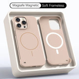 Ultra Thin PC Matte Frameless Magnetic Case For  iPhone