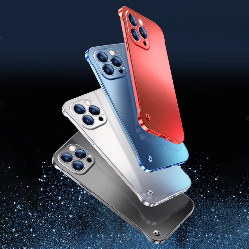 Ultra-thin Borderless Hard Drop-proof Mobile Phone Case For iPhone