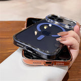 Transparent Ultra Thin PC Magnetic Case For iPhone