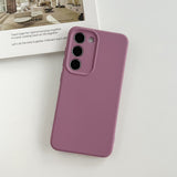 Solid Color Liquid Silicone Soft Phone Case For Samsung