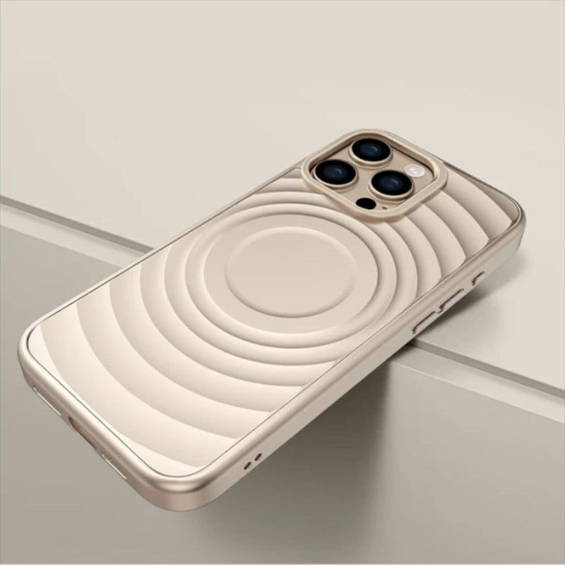 Wave Liquid Silicone Magnetic Phone Case For iPhone