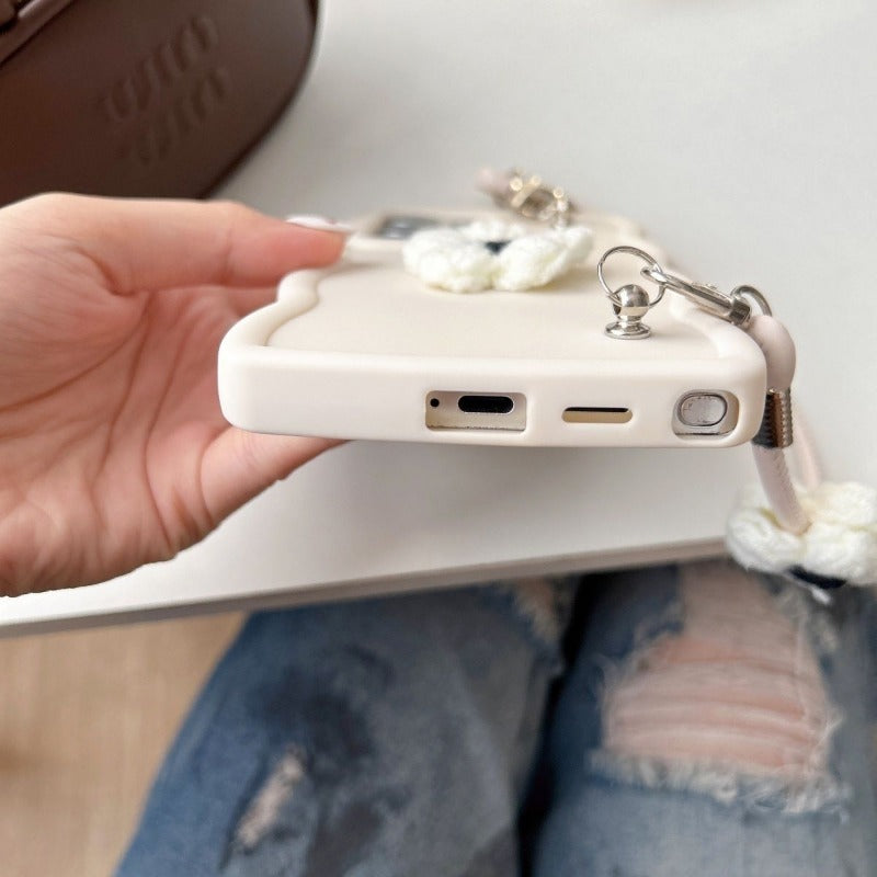 3D Wave Flower Phone Case For Samsung