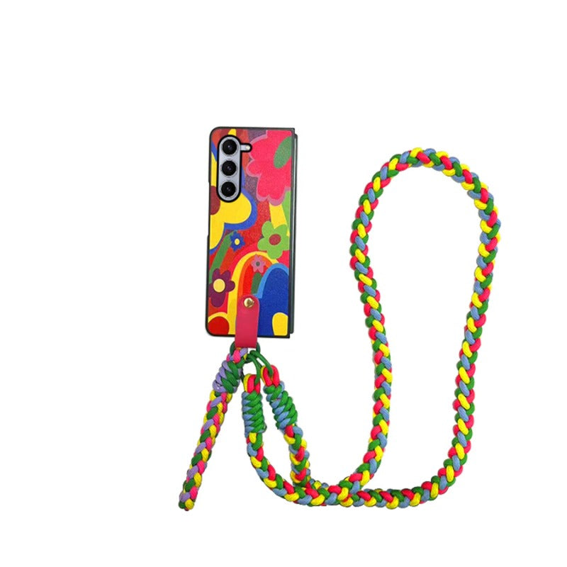 Colorful Flower Case For Samsung  Z Fold 6 5 4 3