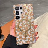 Leopard Print Magnetic Phone Case For Samsung