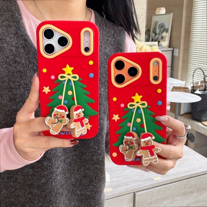 Christmas Tree-shaped Shockproof Phone Case For iPhone
