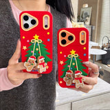 Christmas Tree-shaped Shockproof Phone Case For iPhone