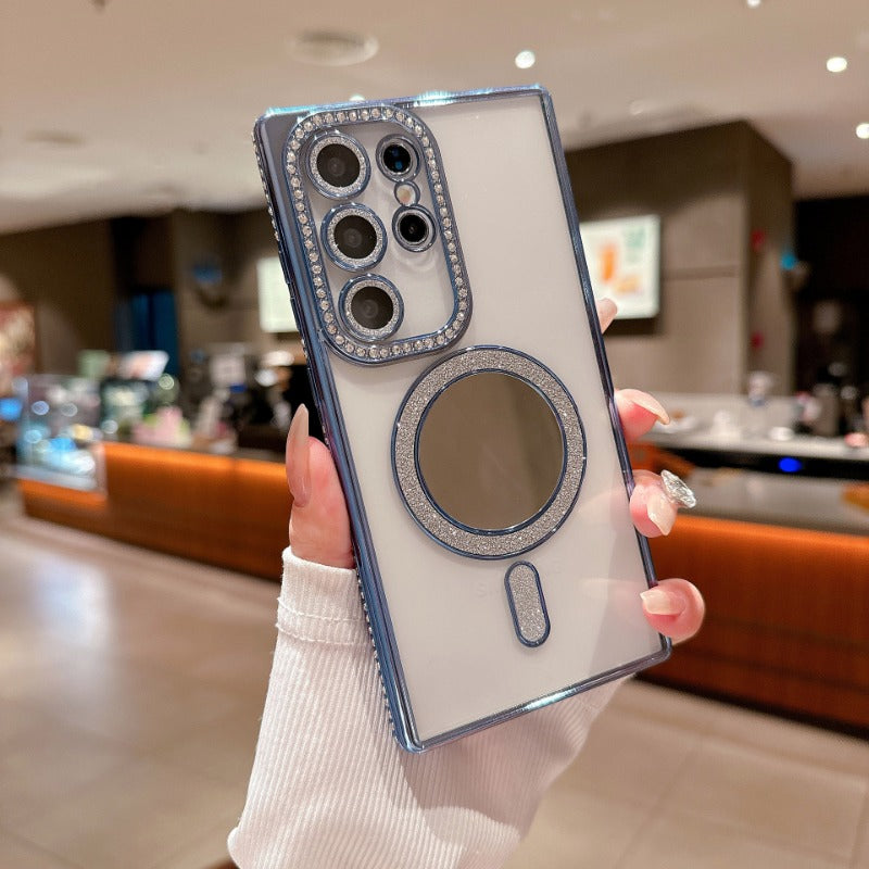 Glitter Magnetic Phone Case For Samsung