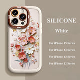 Flower Silicone Phone Case For iPhone