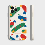 Colorful graffiti frosted soft case for iPhone