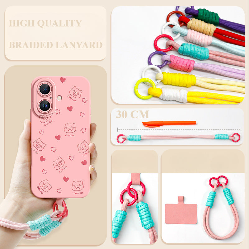 New Silicone Phone Case with Lanyard For iPhone