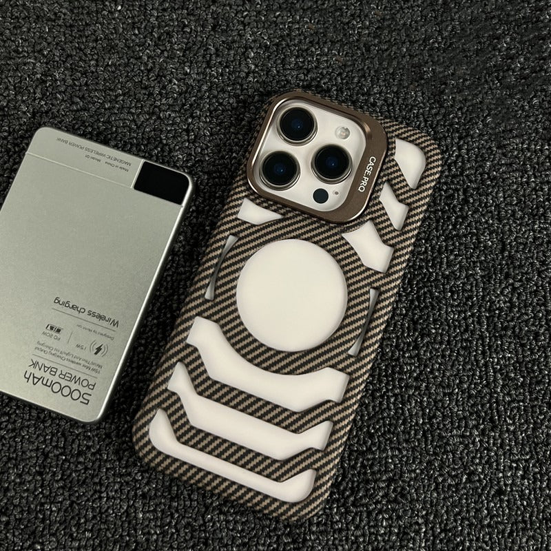 Ultra-thin Heat Dissipation Hidden Bracket Phone Case For iPhone
