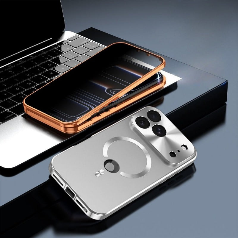 Metal Double-Sided Marker Magnetic Phone Case For iPhone