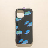 Blue Fish Silicone Shockproof Phone Case For iPhone