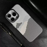 3D Relief Carbon Fiber Texture Magnetic Case For iPhone