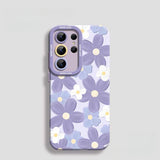 Flower Liquid Silicone Shockproof Phone Case For Samsung