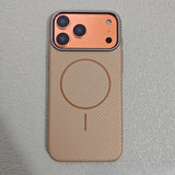 Metal Lens Frame Magnetic Phone Case For iPhone