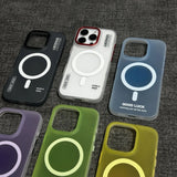 Simple Bright Color Magnetic Phone Case For iPhone