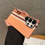 Striped Magnetic Phone Case For Samsung