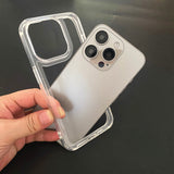 Transparent Frame Soft Hollow Silicone Phone Case For iPhone