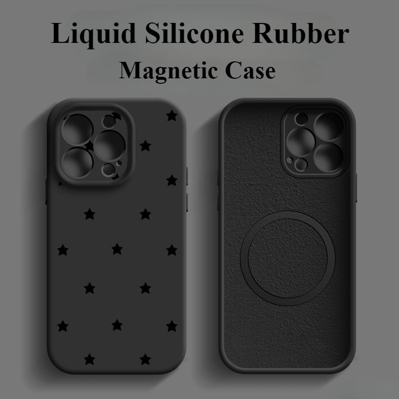 Liquid Silicone Magnetic Phone Case For iPhone